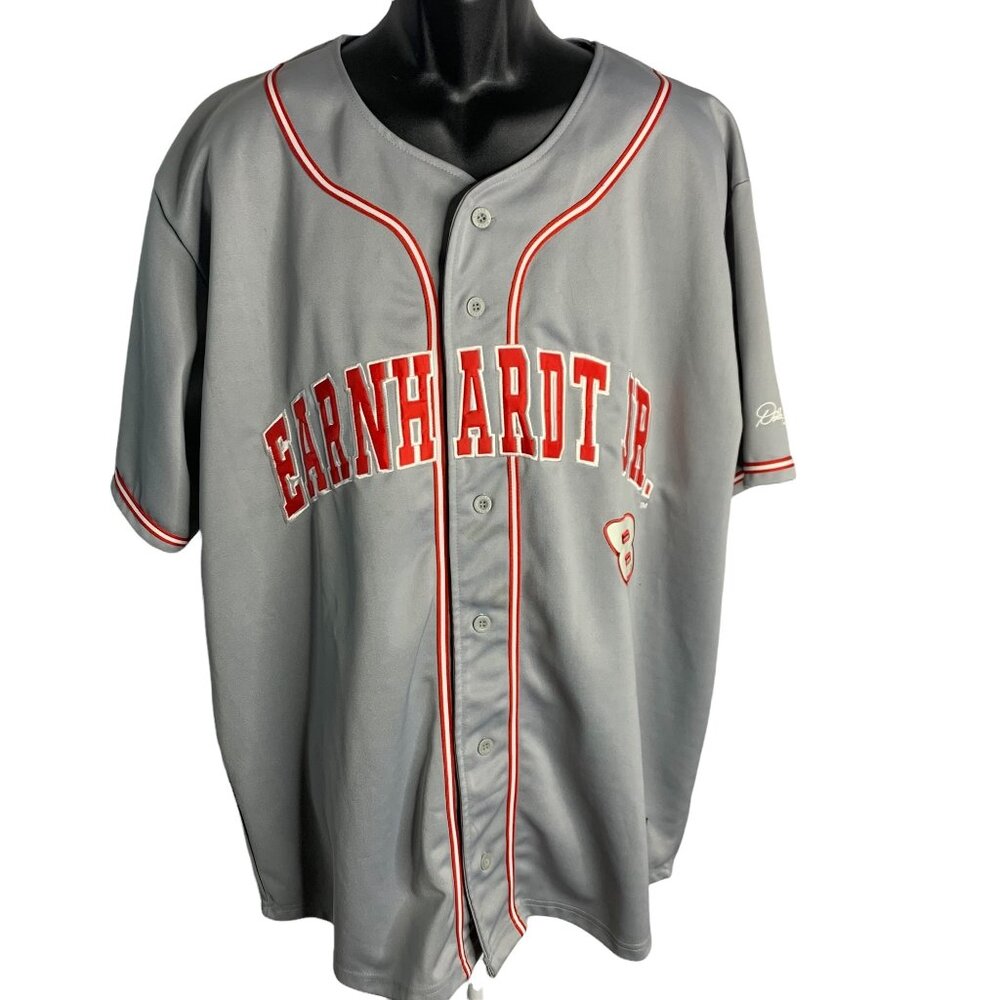 Dale Earnhardt Jr Budweiser Chase Nascar Baseball Jersey Mens 2XL